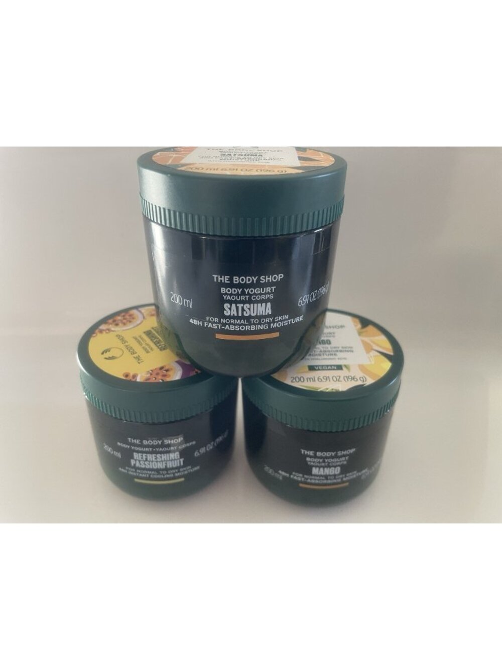 The Body Shop Body Yogurt - Mango, Passion Fruit & Satsuma - 200 ml x 3